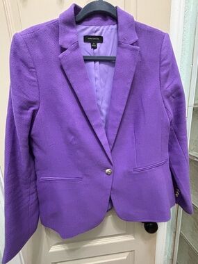 Ann Taylor Purple Women's Blazer Size 10P